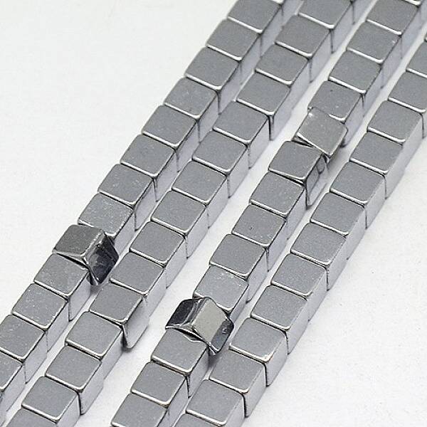 Electroplate Non-magnetic Synthetic Hematite Beads Strands