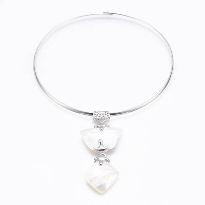 White Shell Pendant Necklaces