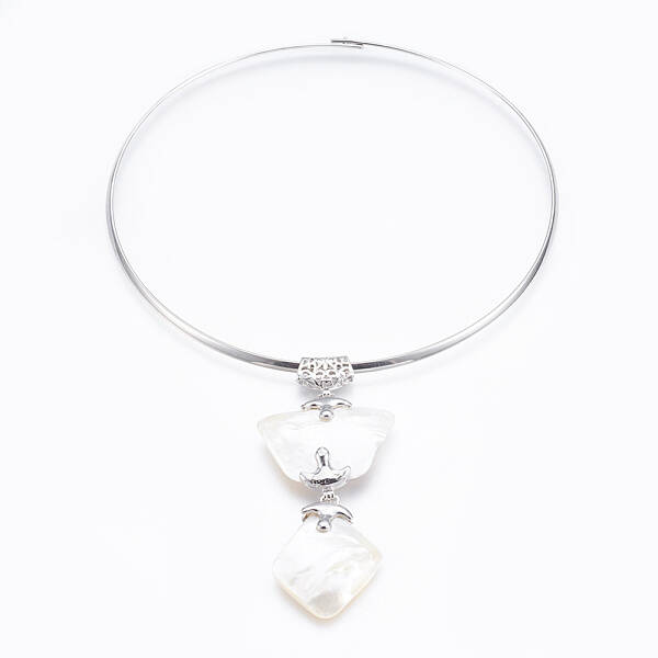 White Shell Pendant Necklaces