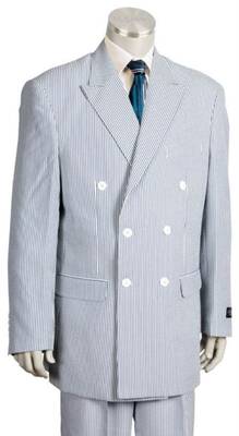 Light Blue Seersucker Suit