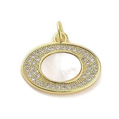 Brass Micro Pave Clear Cubic Zirconia Pendants