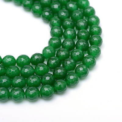 Natural White Jade Bead Strands