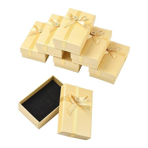 6Pcs Cardboard Paper Jewelry Set Boxes