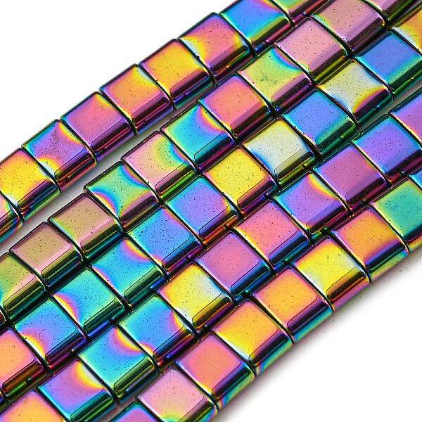 Electroplated Non-magnetic Synthetic Hematite Beads Strands