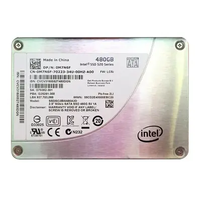 Dell M7N6F | 480GB Multi-Level Cell SATA 6Gb/s Hot-Pluggable 2.5-Inch Solid State Drive for PowerEdge Servers