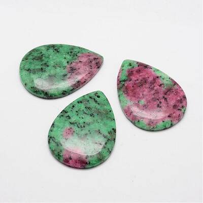 Natural Ruby in Zoisite Pendants