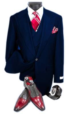 Mens 1930s Suits - Blue Suit