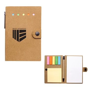 100 Promotional Small Snap Notebook With Desk Essentials - Kraft ...