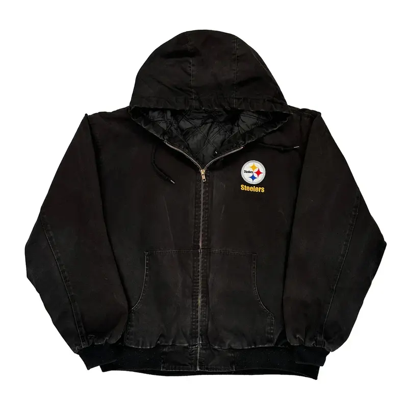 Pittsburgh Steelers Dunbrooke Nfl Jacket - Large Black Cotton | Size: large