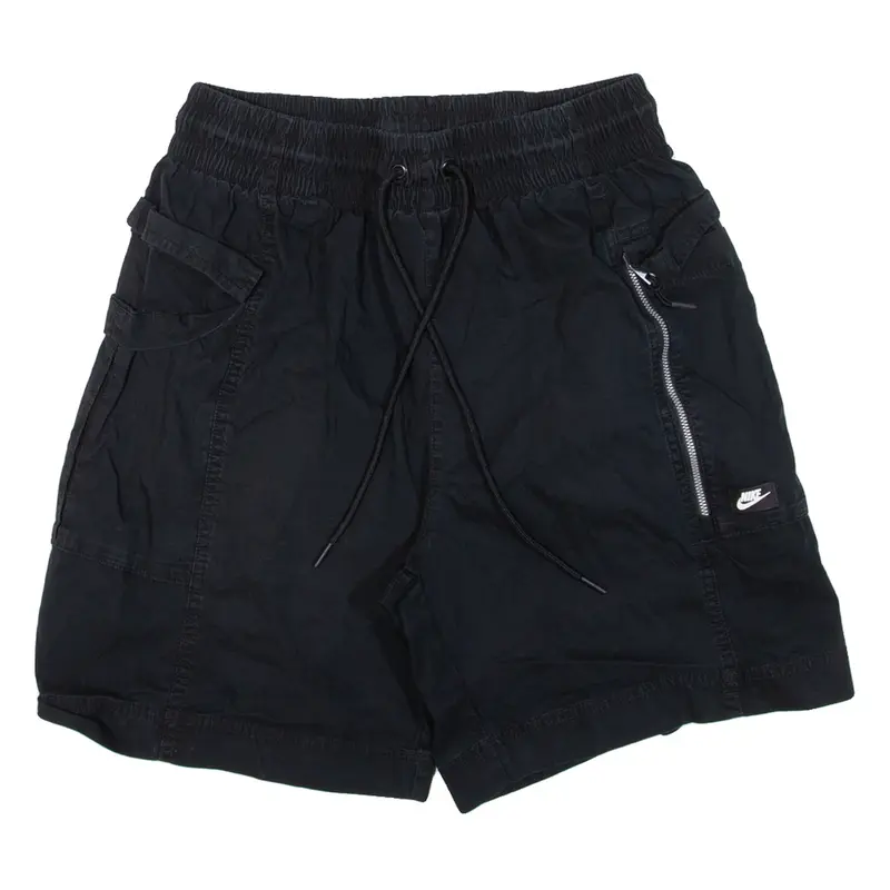 NIKE Mens Casual Shorts Black Relaxed L W28