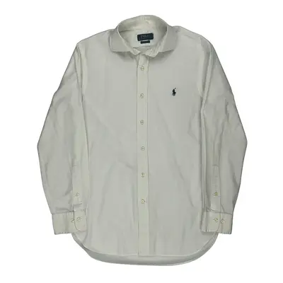 Ralph Lauren Slim Fit Shirt - Medium White Cotton