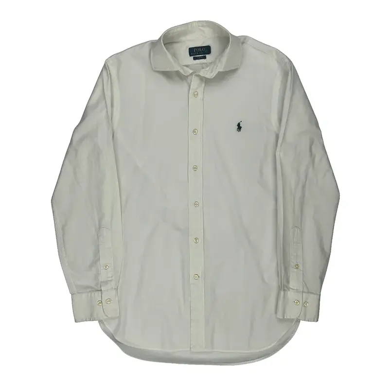 Ralph Lauren Slim Fit Shirt - Medium White Cotton