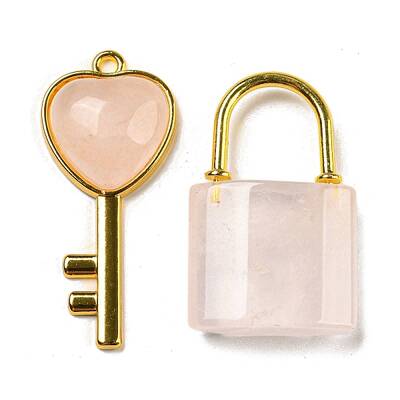 Natural Rose Quartz Pendants