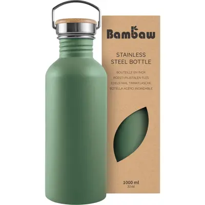 Bambaw Stainless Steel Water Bottle 1000ml Sage Green