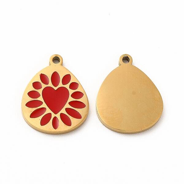 Ion Plating(IP) 304 Stainless Steel Enamel Pendants