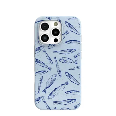 Powder Blue Fishery iPhone 16 Pro Case