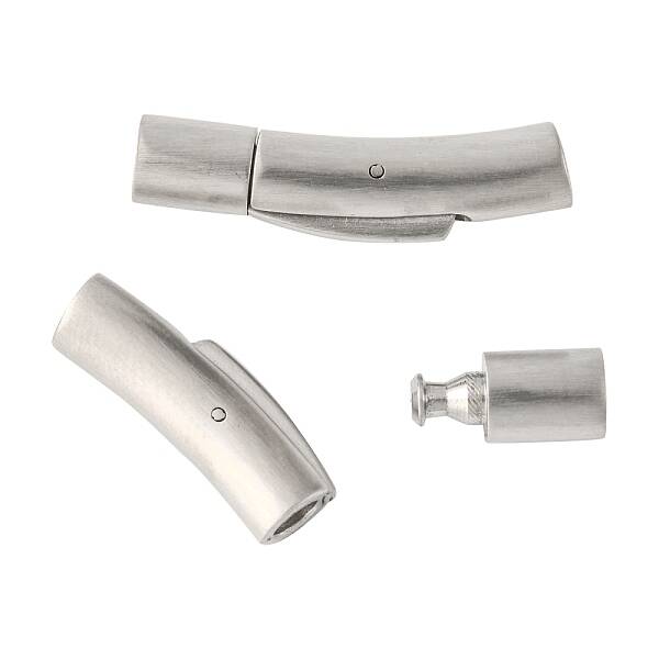 Tarnish Resistant Column 304 Stainless Steel Matte Bayonet Necklace Clasps