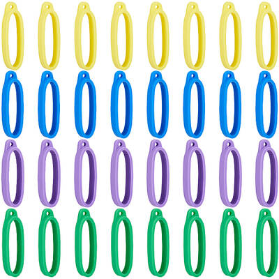 32Pcs 4 Colors Anti-Lost Silicone Pendant