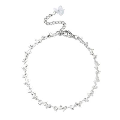 304 Stainless Steel Dolphin Link Chain Anklet