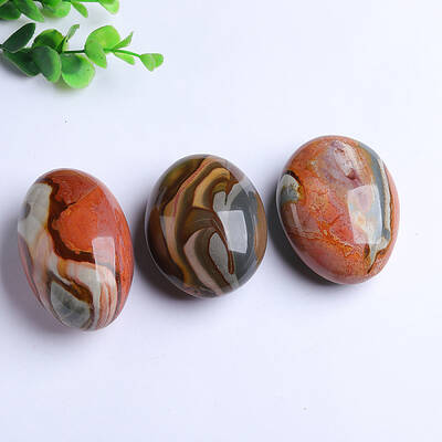 Natural Ocean Agate Oval Healing Stones