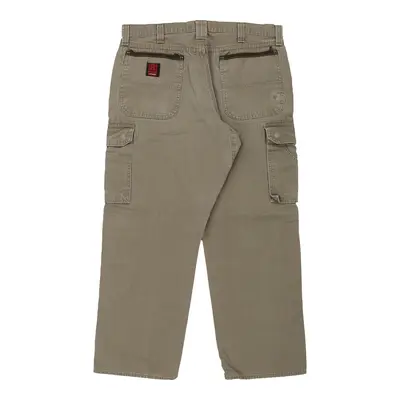 Wrangler Cargo Trousers - 37W 30L Beige Cotton