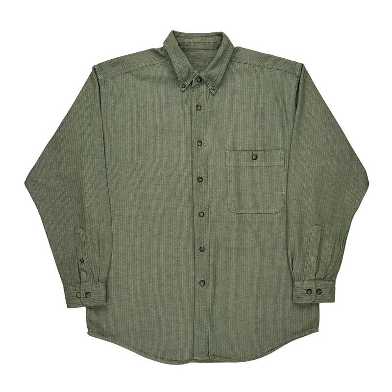 Unbranded Shirt - XL Green Cotton