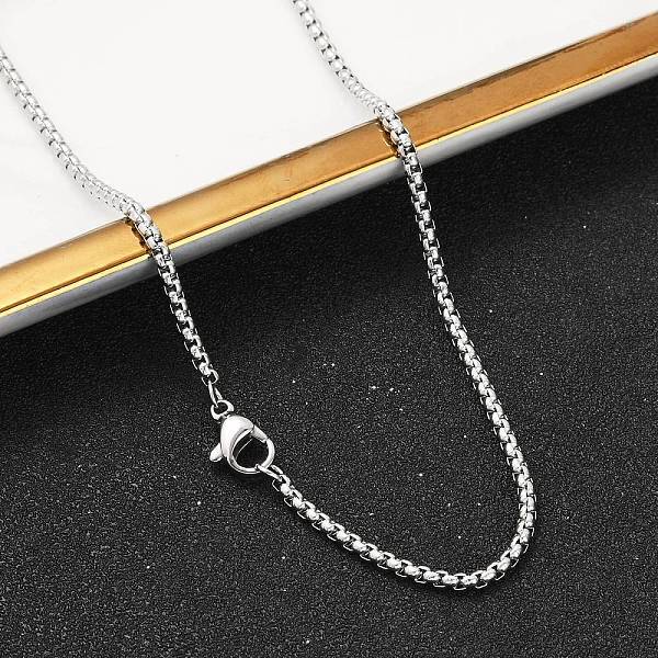 Tarnish Resistant 304 Stainless Steel Venetian Chain Necklace Making