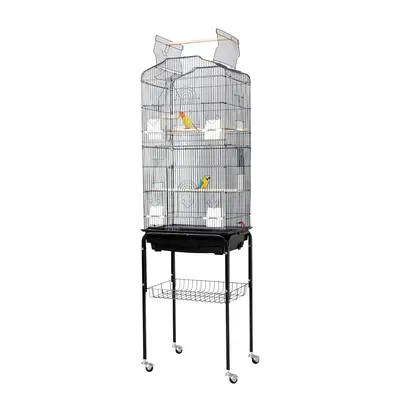 Garvee 59.5Inch Large Bird Cage, Metal Parakeet Cage with Rolling Stand, Parrot Cage, Feed Bowls for Parakeets, Cockatiel, Co...