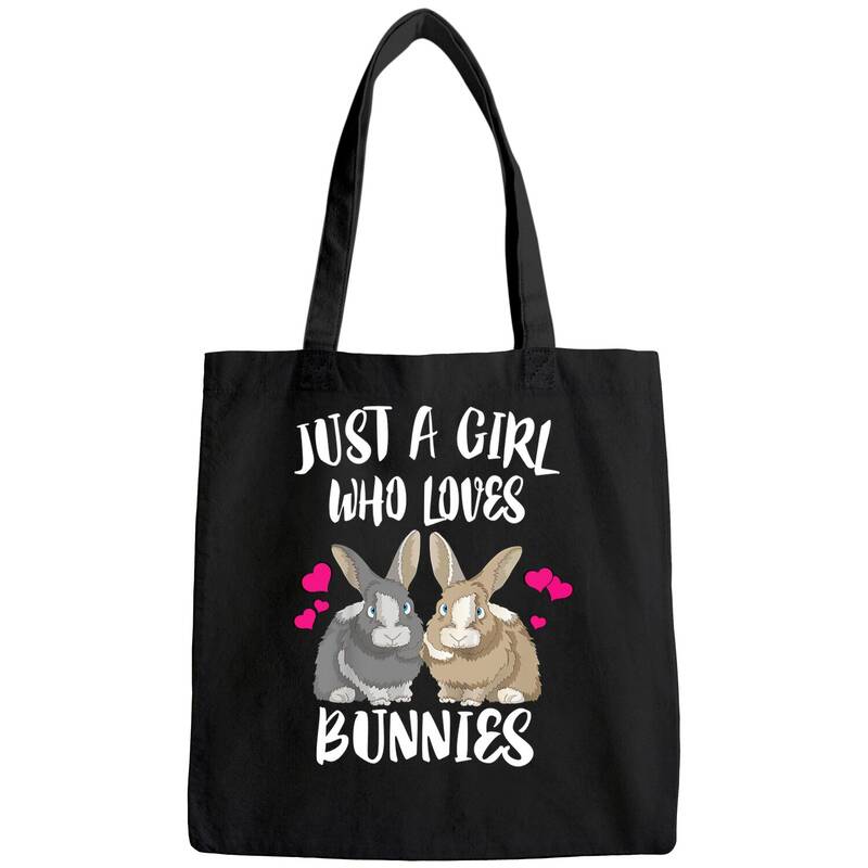 Just A Girl Who Loves Bunnies Rabbit Tote Bag