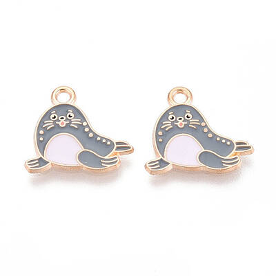 Marine Animals Alloy Enamel Pendants