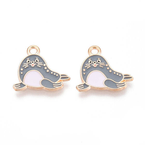 Marine Animals Alloy Enamel Pendants