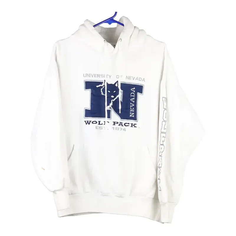 University of Nevada Rsi College Hoodie - Large White Cotton Blend