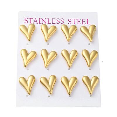 PVD Vacuum Plating 304 Stainless Steel Stud Earring