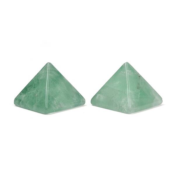 Natural Fluorite Orgonite Pyramid Display Decorations