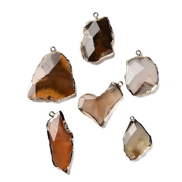 Natural Agate Big Pendants