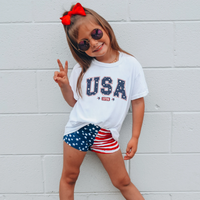 USA Youth Shirt, 4th of July Youth Tee, Patriotic Shirts, America Est Shirt, Red White and Blue