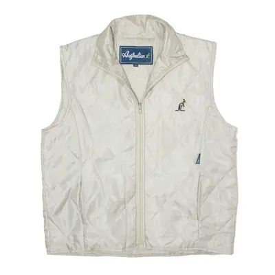 AUSTRALIAN Lightweight Grey Quilted Gilet M
