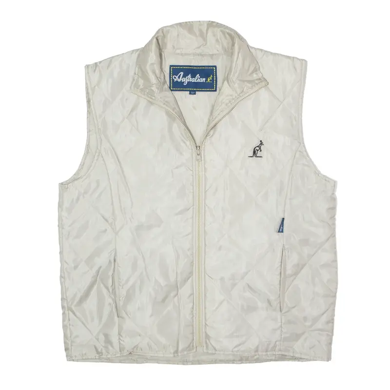AUSTRALIAN Lightweight Grey Quilted Gilet M