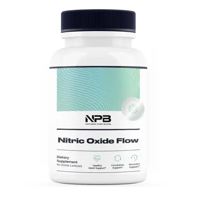 Nitric Oxide Flow - Blood Pressure Support, Supplement Edible, Dietary, Fitness, Blood Flow, Nitric Oxide Booster, Amino Acid...