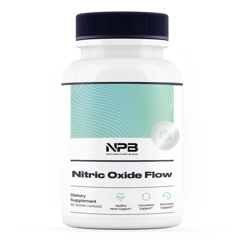 Nitric Oxide Flow - Blood Pressure Support, Supplement Edible, Dietary, Fitness, Blood Flow, Nitric Oxide Booster, Amino Acid...