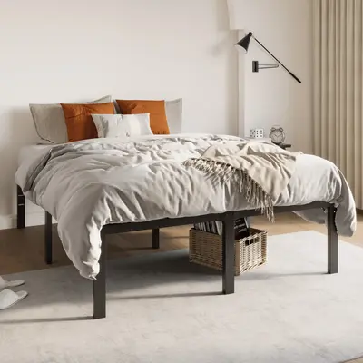 Allewie Heavy-Duty Twin/Full/Queen/King Platform Bed Frame - 【Frame Only No Mattress】Non-Slip Noise-Free Design, Black,#T...