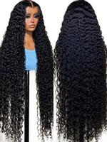 30 32 Inch Deep Wave Transparent Lace Frontal Wig Human Hair 13x4 13x6 Water Curly Wave Lace Frontal Remy Hair Wigs For Women