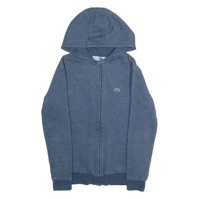 LACOSTE Boys Blue Hoodie Full Zip L
