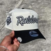New Era 9FORTY Raiders Cap – Retro Script Embroidery | Adjustable A-Frame Fit