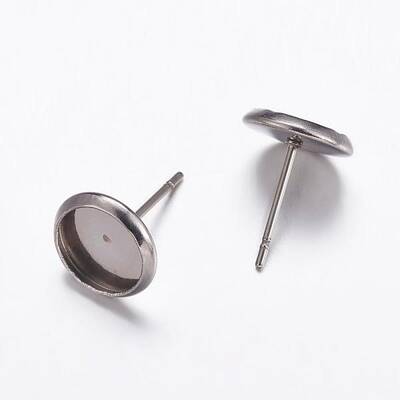 Tarnish Resistant 304 Stainless Steel Stud Earrings Findings