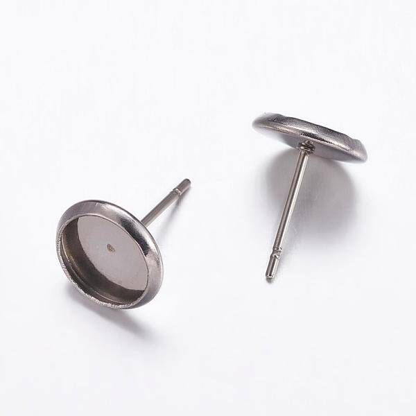 Tarnish Resistant 304 Stainless Steel Stud Earrings Findings