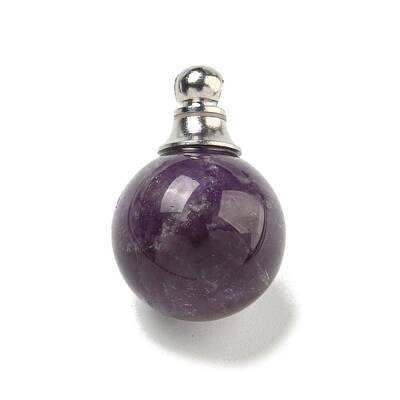 Natural Amethyst Perfume Bottle Pendants