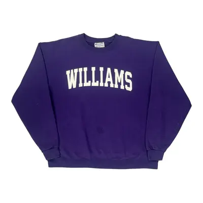 Williams Champion Graphic Sweatshirt - XL Purple Cotton Blend