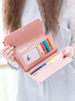 Women's Rhombus Quilted Long Wallet, Fashionable Crown Decorated Zipper Wallet for Work & Daily Used, Casual Matching Wallet ...