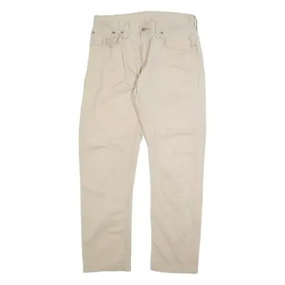 LEVI'S 514 Mens Trousers Beige Slim Straight W32 L32